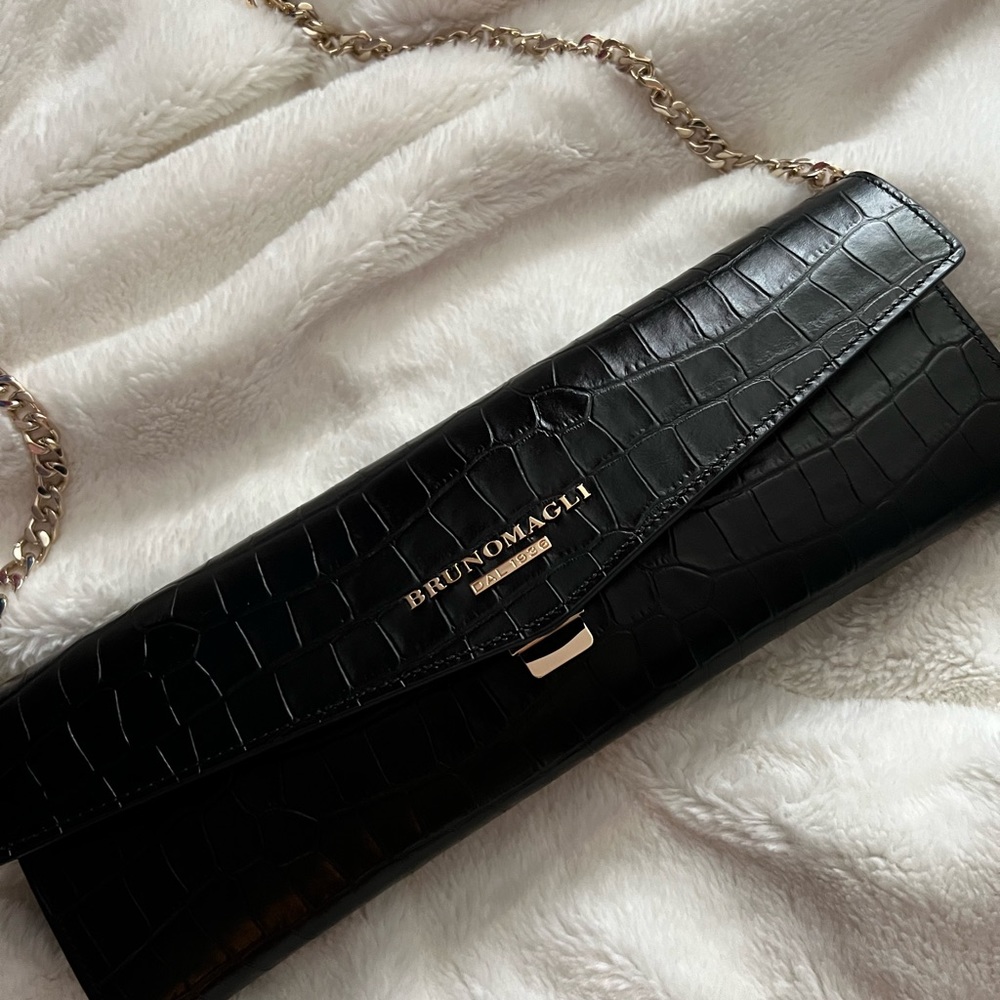 Bruno Magli Leather Clutch